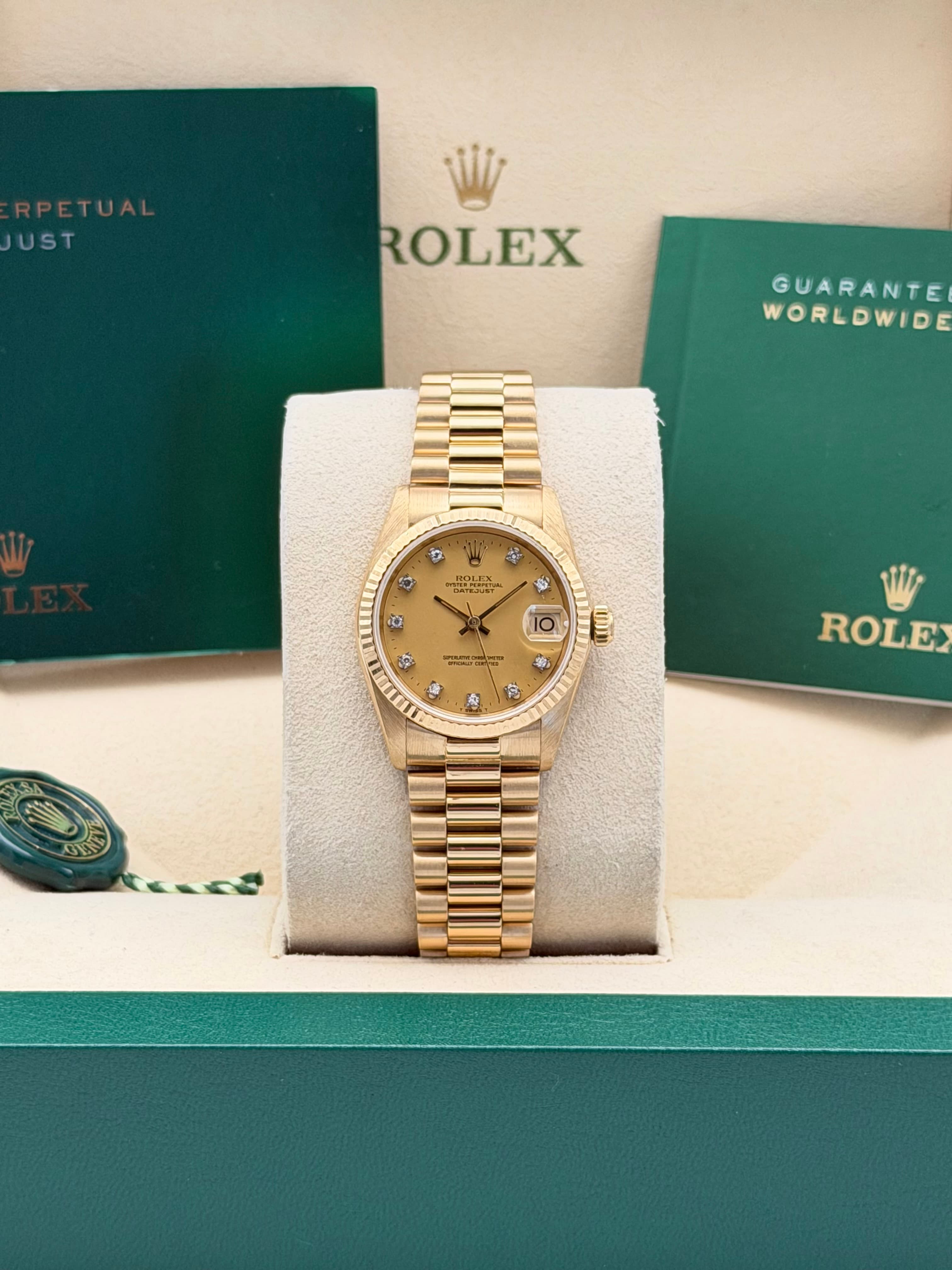 Rolex Datejust President Yellow Gold