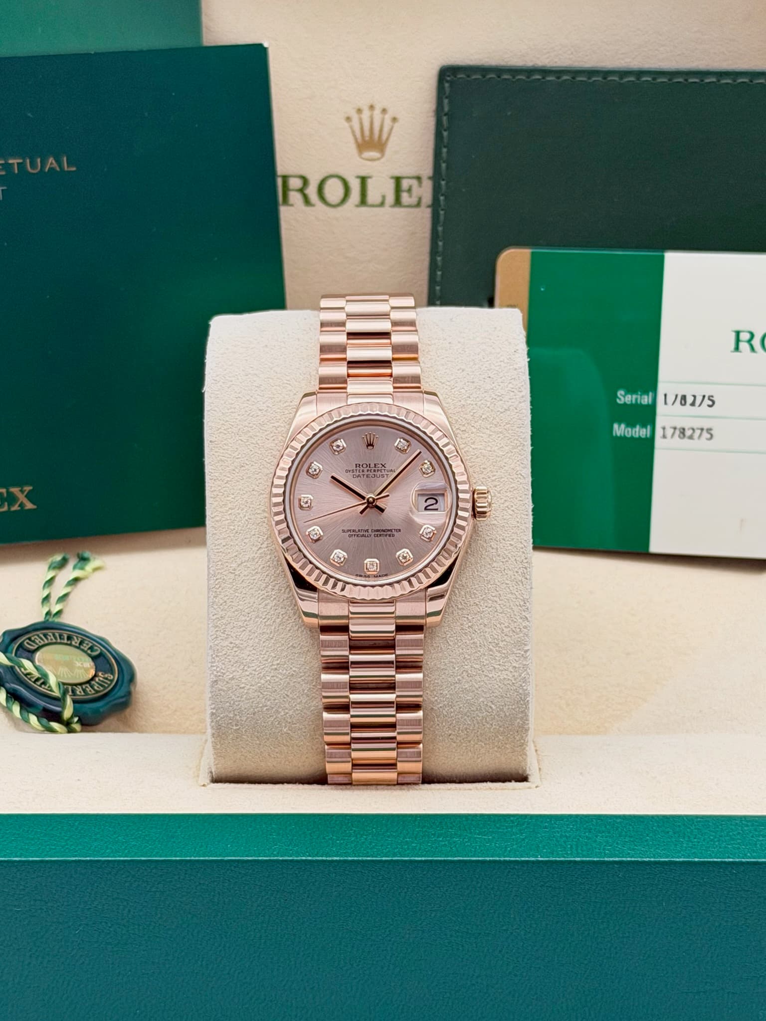 Rolex Datejust President Rose Gold